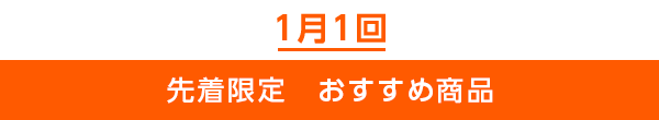 先着限定のご案内