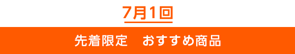 先着限定のご案内