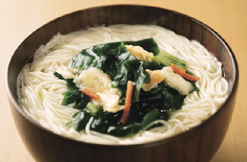 お湯かけにゅうめん